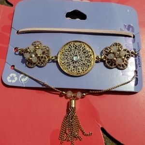 Claire's Bracelet Trio and Matching Earrings